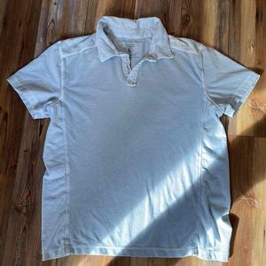 Calvin Klein Jeans Mens Blue Short Sleeve Casual Polo Shirt Size Large